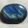 New Madagascar - LABRADORITE - Oval Cabochon Huge size - 28x39 mm Gorgeous Strong Multy Fire